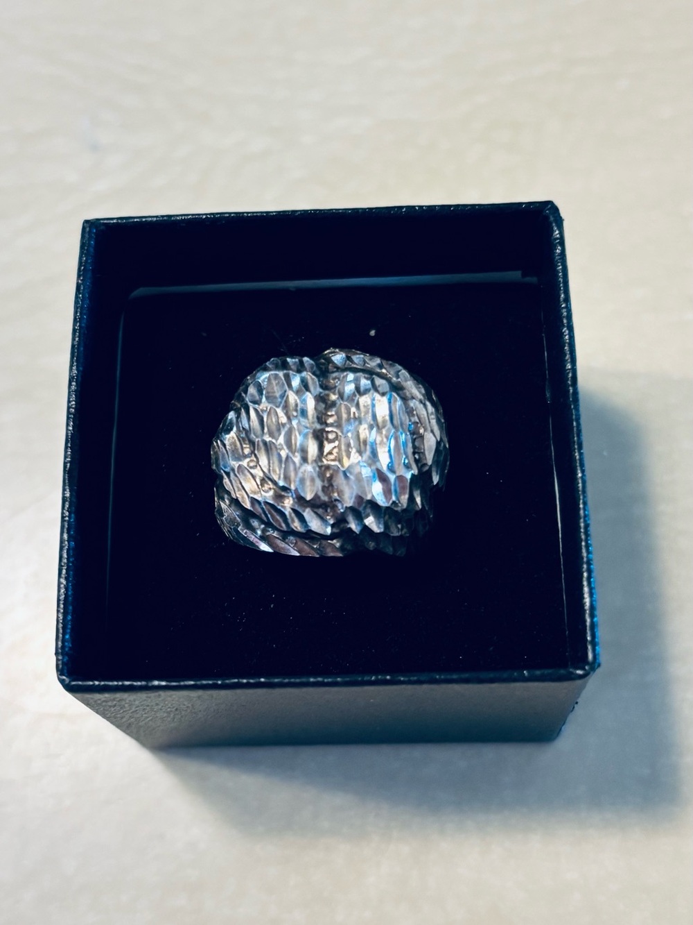 Silver  Statement Ring - Size 6